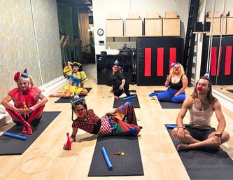 Clown Yoga in the French Quarter image