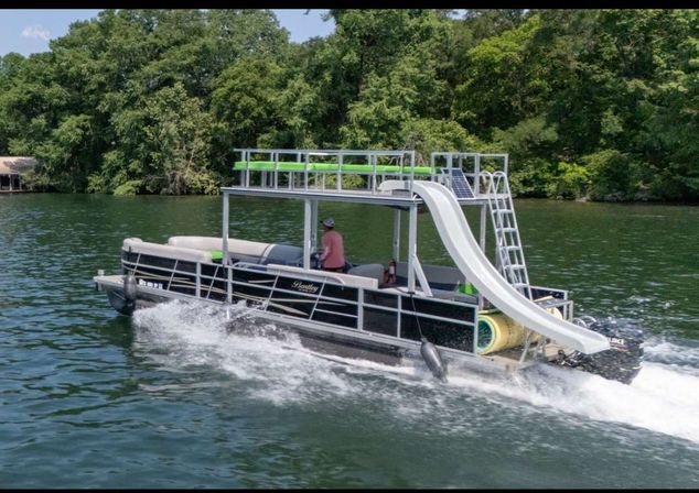 Double Decker Pontoon with Slide. Extra Large Lily Pad. BYOB (Up to 22 People) image 9