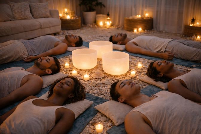 The Sound Bath Wind-Down: A Luxe Group Sound Healing Experience At Home Service image 1