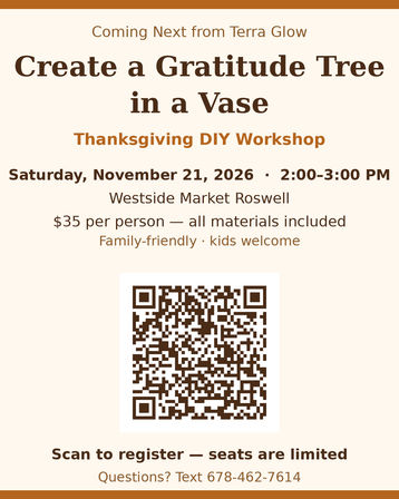 Thanksgiving Workshop - Tree of Gratitude image 5