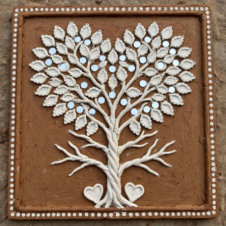 DIY Couples Date Lippan Art Activity image 6