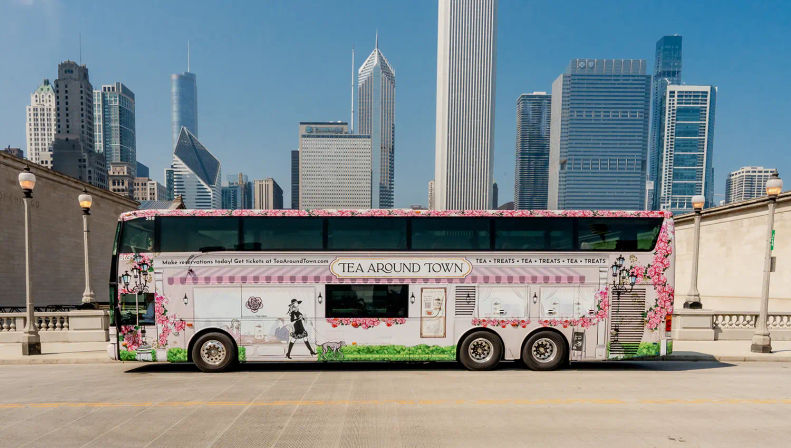 Tea Around Town Chicago: Sip, Savor & Sightsee with Afternoon Tea on a Double-Decker Bus image 3