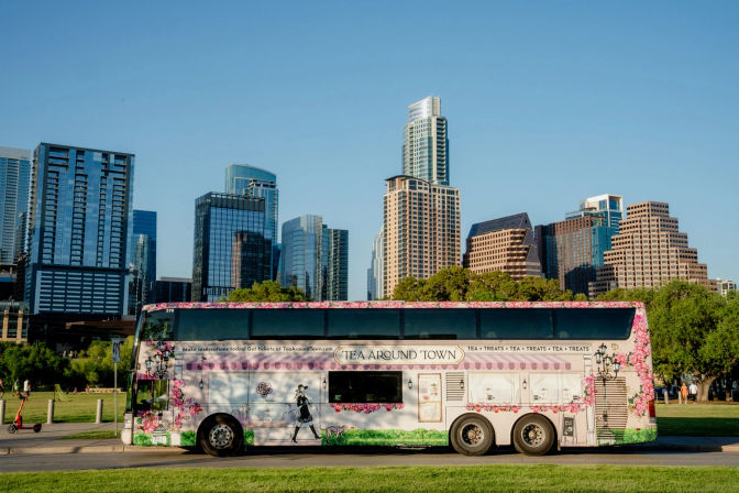Tea Around Town Austin: Sip, Savor & Sightsee with Afternoon Tea on a Double-Decker Bus image 2