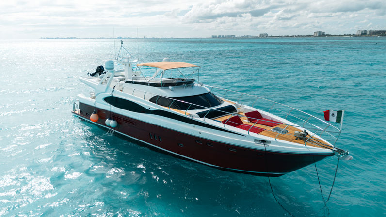 Private 80ft Luxury Yacht to Isla Mujeres - Drinks, Bartender & Water Activities image 1