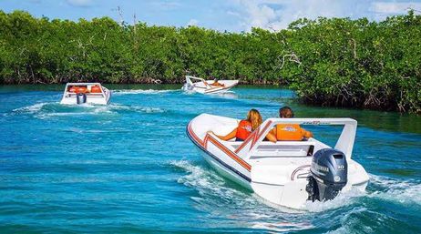 Cancun Speed Boat & Snorkel Adventure: Lagoon to Reef Experience image 2