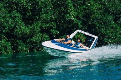 Cancun Speed Boat & Snorkel Adventure: Lagoon to Reef Experience image 1