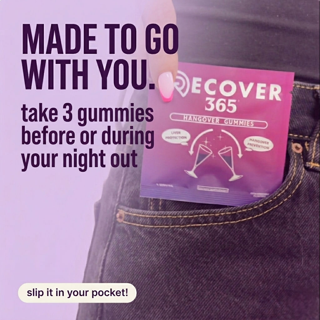 Pre-Game & Hangover Prevention Vitamin Gummies by Recover 365 image 4
