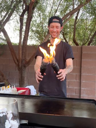 Private Hibachi Dinner Party Experience with Aesthetic Table Setup Included image 5