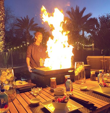 Private Hibachi Dinner Party Experience with Aesthetic Table Setup Included image 3