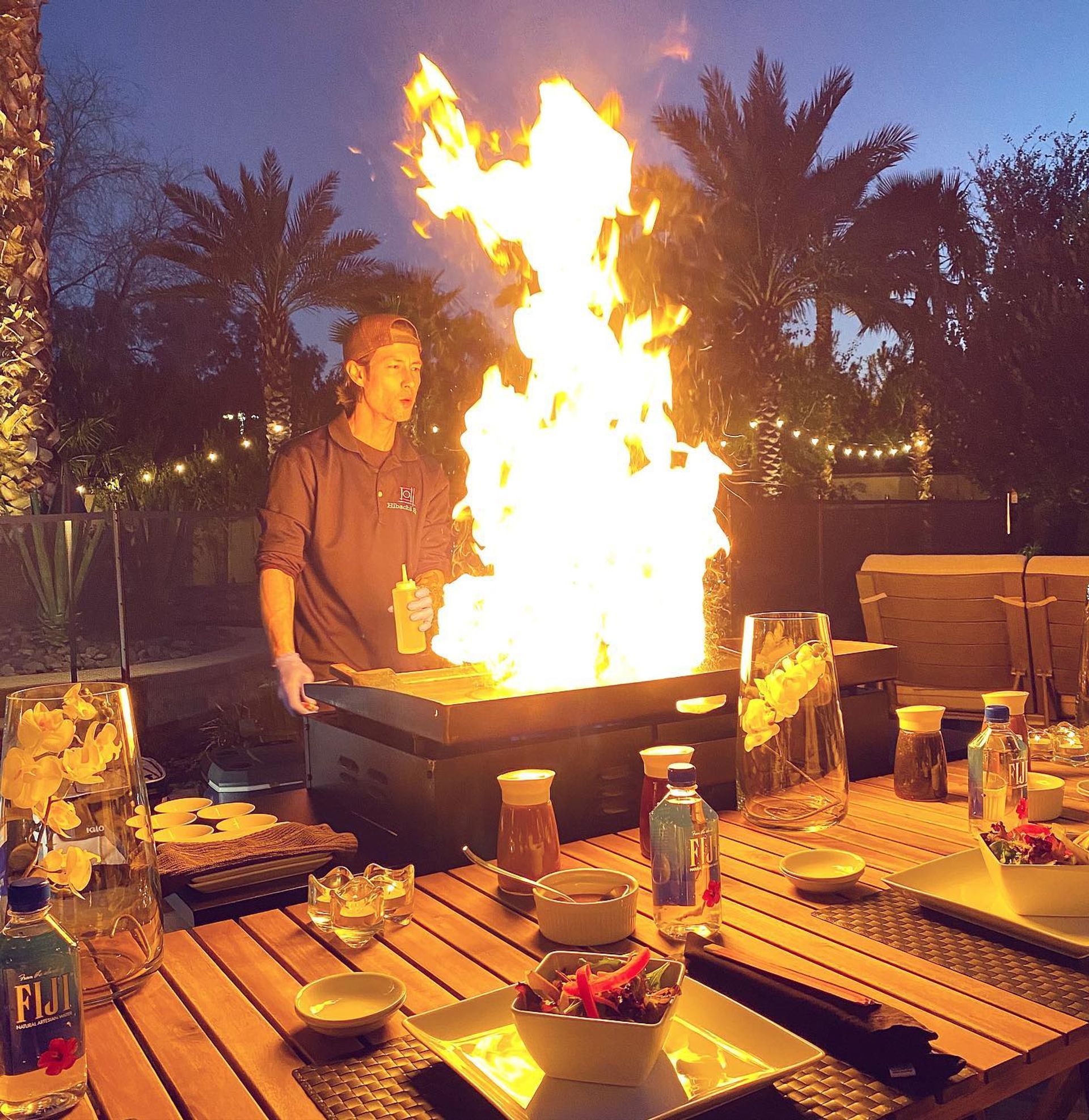 Private Hibachi Dinner Party Experience with Aesthetic Table Setup Included image 2