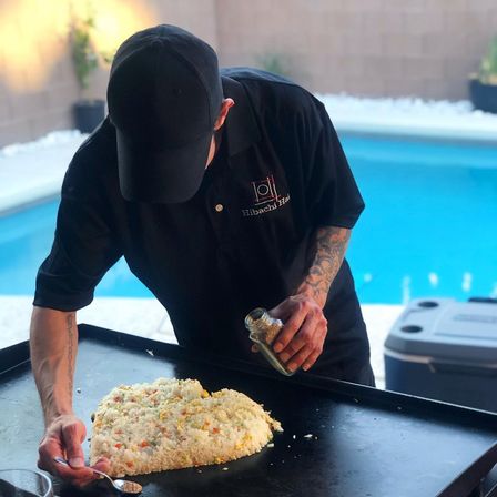 Private Hibachi Dinner Party Experience with Aesthetic Table Setup Included image 7