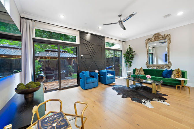 The Black House: Downtown Escape with Hot Tub, Chef, Stylish Decor, Massage & Mixology Class image 14