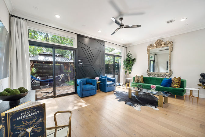 The Black House: Downtown Escape with Hot Tub, Chef, Stylish Decor, Massage & Mixology Class image 16