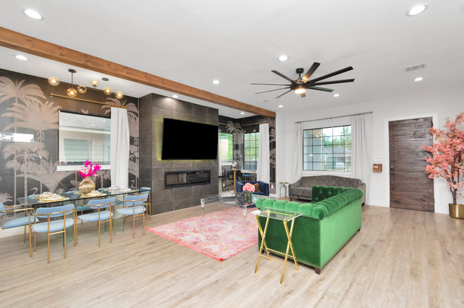 Bloom House: Floral-Themed Downtown Home with Hot Tub, Chef, Massage & Mixology Class image 14