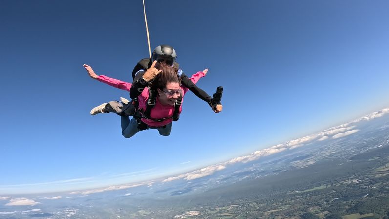 Skydiving Over The Poconos Mountains image 2