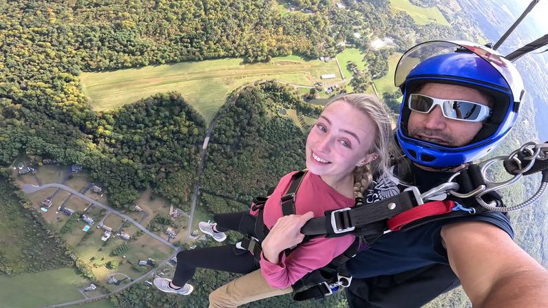 Skydiving Over The Poconos Mountains image 1