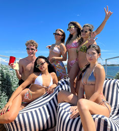 Iconic Pink BYOB Carousel Boat Experience with Upper Terrace, Carousel Horse Prop, and more image 16