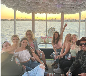 Iconic Pink BYOB Carousel Boat Experience with Upper Terrace, Carousel Horse Prop, and more image 17