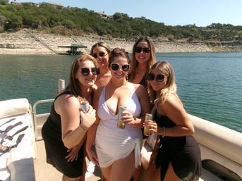 Off-Season Reduced Prices!! Lake Travis Private Pontoon Party at Devils Cove: BYOB Charter with Captain, Party Pad & Sound System image 9