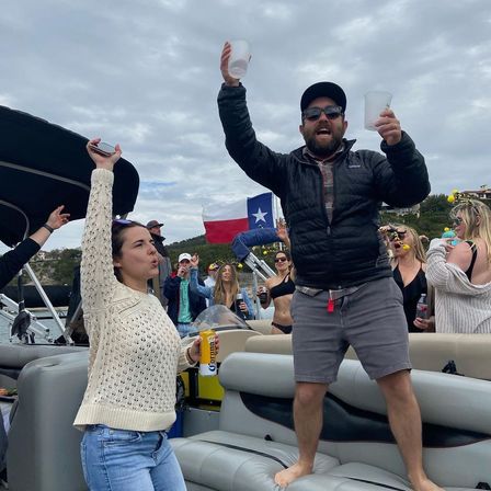 Off-Season Reduced Prices!! Lake Travis Private Pontoon Party at Devils Cove: BYOB Charter with Captain, Party Pad & Sound System image 16