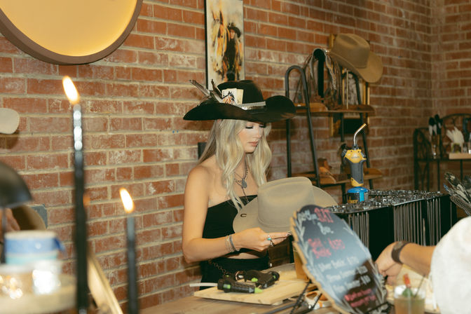 Tack and Tulle: Custom Western Hat Bar Experience in Charlotte image 24