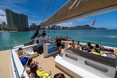 Turtle Canyon Adventure Sail: Swim with Sea Turtles & Tropical Fish in Waikiki image 6