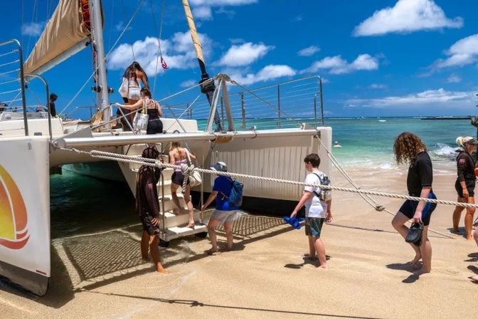 Turtle Canyon Adventure Sail: Swim with Sea Turtles & Tropical Fish in Waikiki image 3