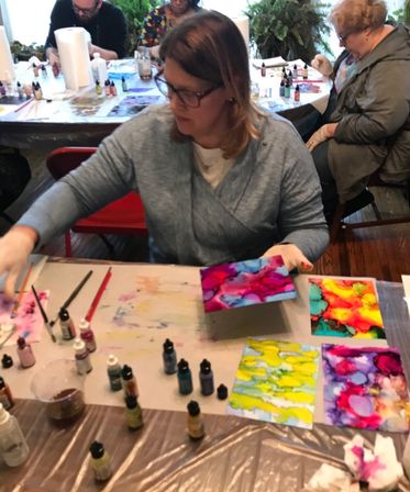 Ink & Drinks: A Colorful Cocktail Art Night image 8