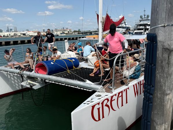 Miami Beach Boat Party on the Great White Catamaran image 14