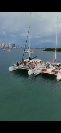 Miami Beach Boat Party on the Great White Catamaran image 10