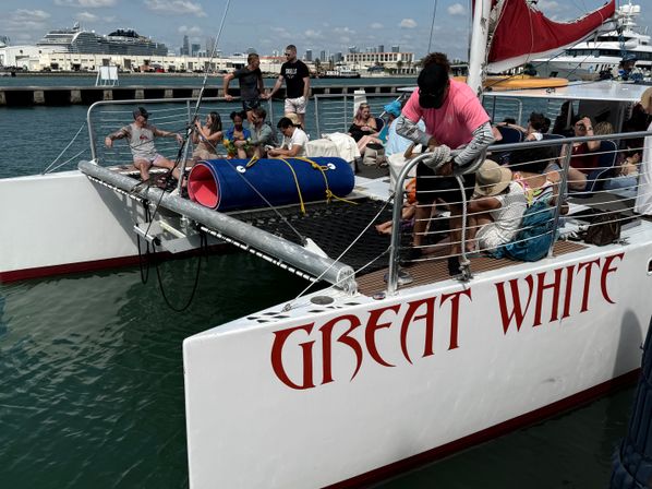 Miami Beach Boat Party on the Great White Catamaran image 15