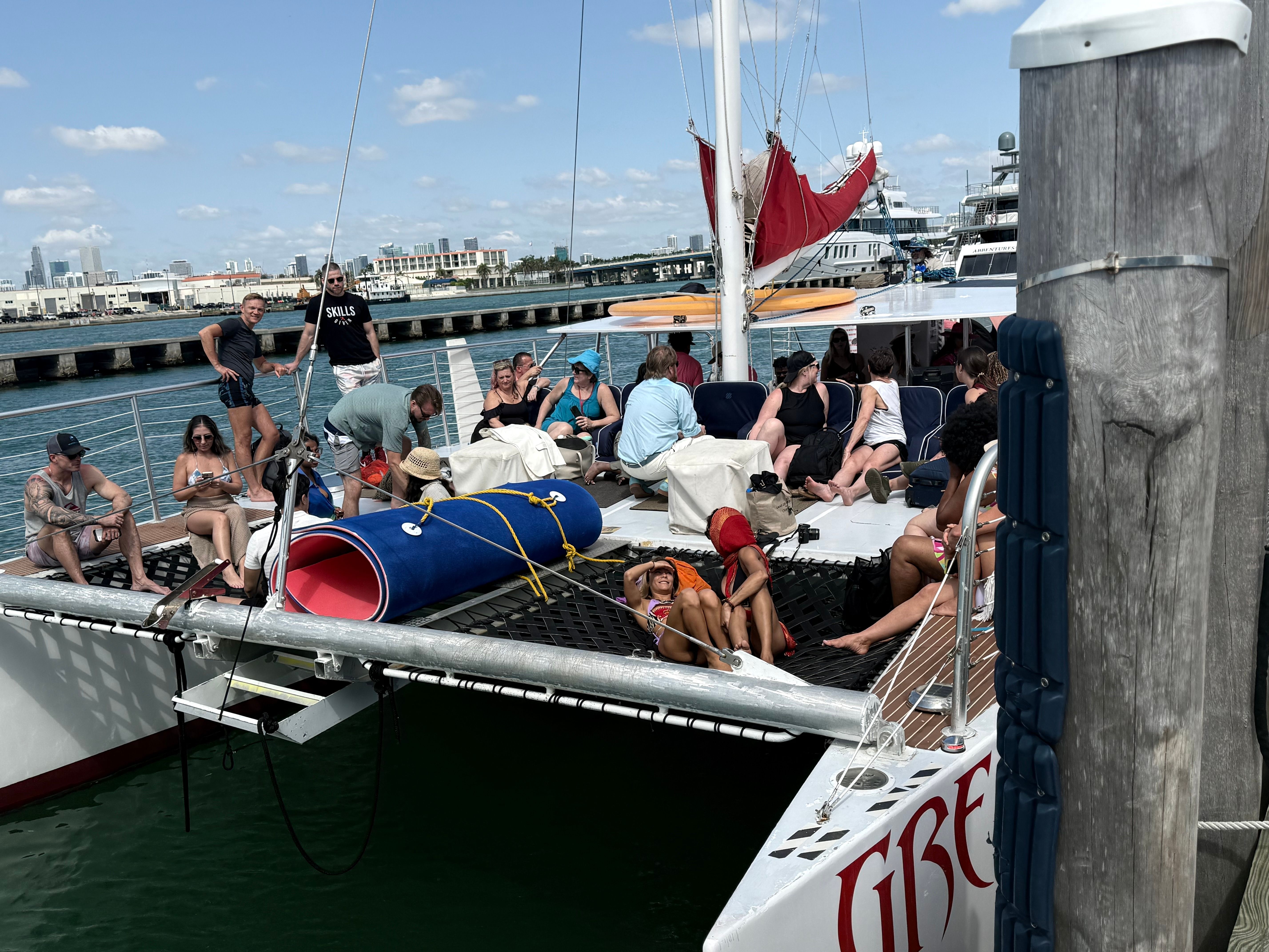 Miami Beach Boat Party on the Great White Catamaran image 2