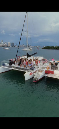 Miami Beach Boat Party on the Great White Catamaran image 11
