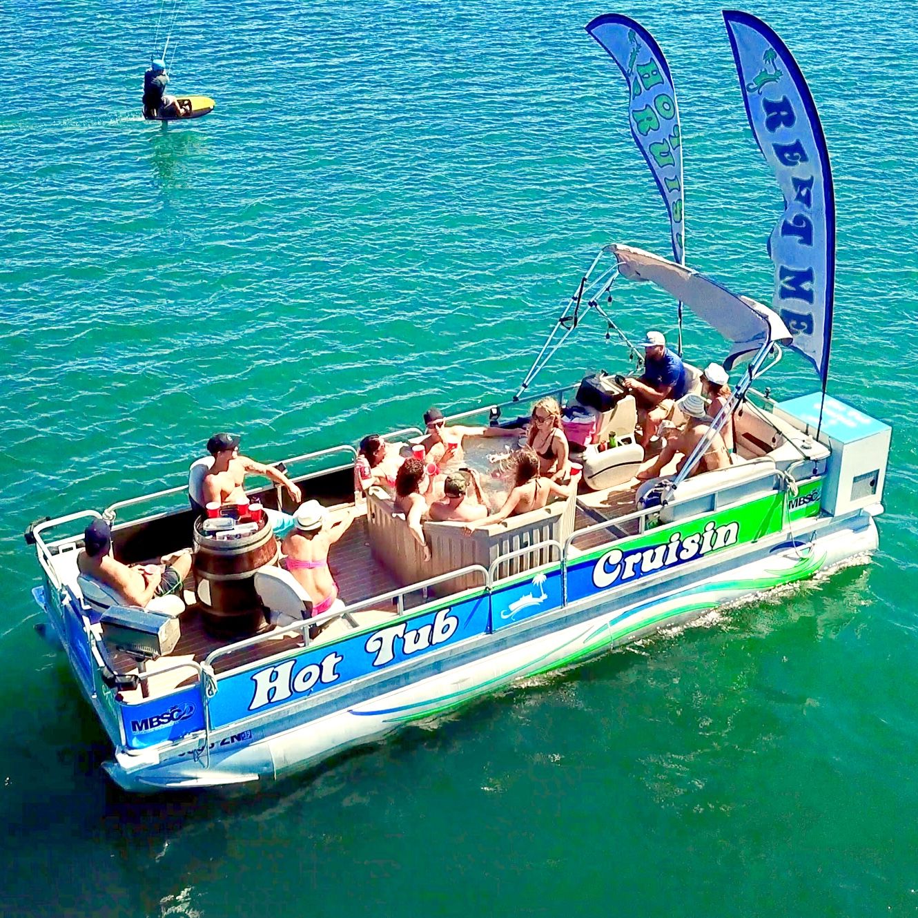 Hot Tub Cruisin': 8-Person Party Boat Rental with Hot Tub On Board image 3