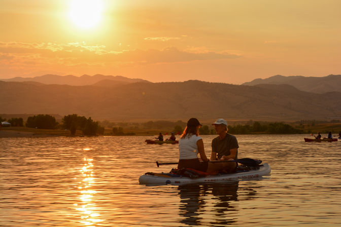 Paddle & Pints: Sunset Paddle + Lakeside Happy Hour image 7