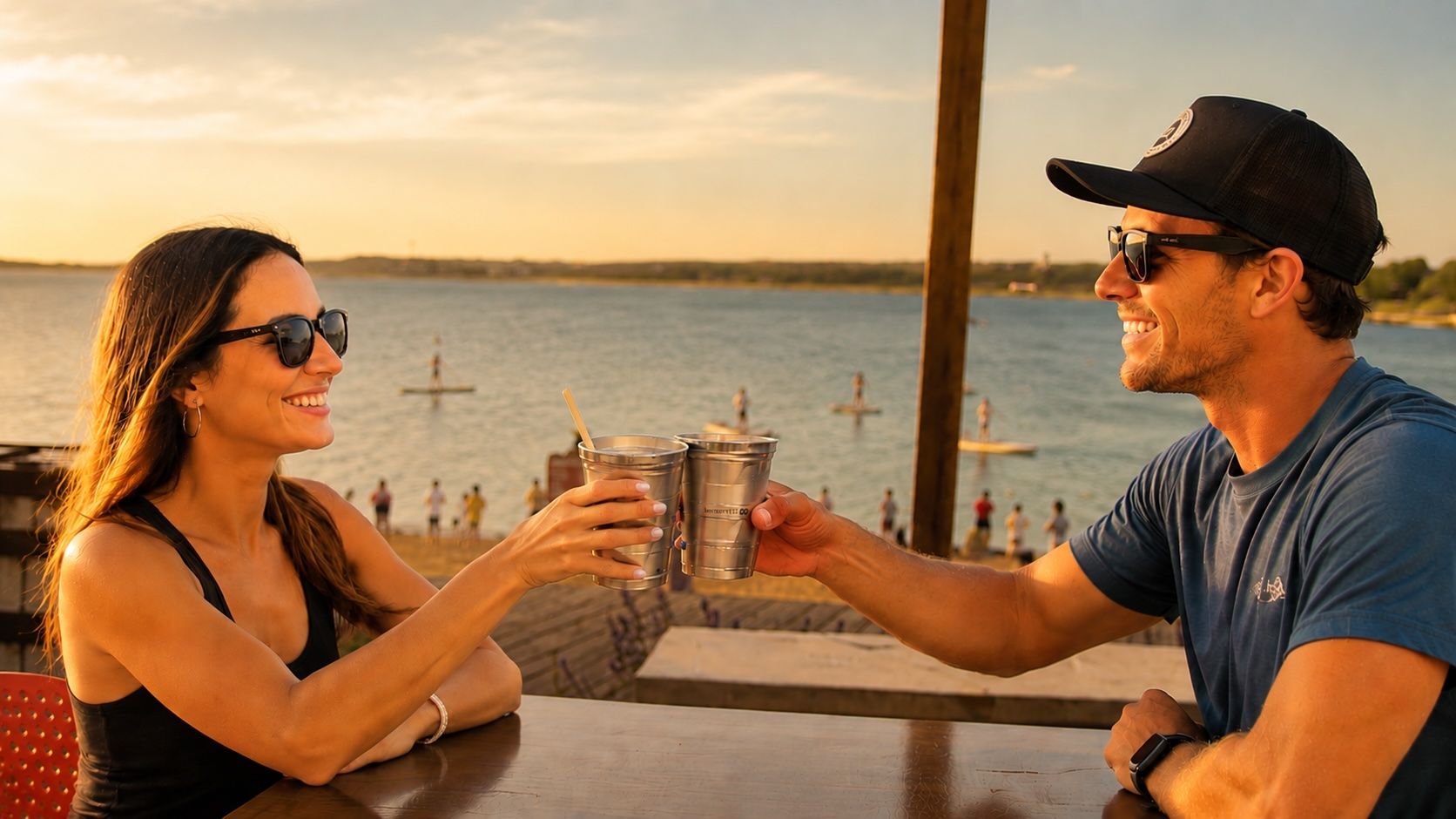 Paddle & Pints: Sunset Paddle + Lakeside Happy Hour image 1