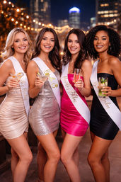 Custom Party Sashes - Bachelorette, Birthday & Girls Night image