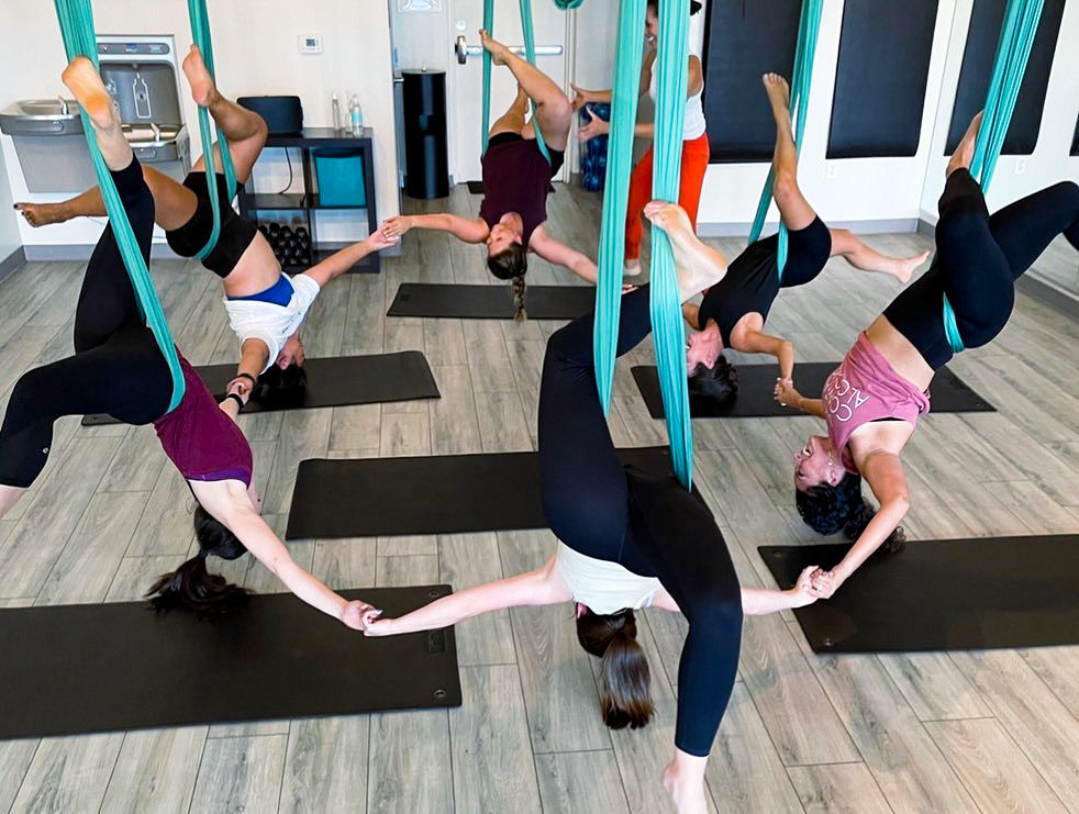 Stretch & De-stress: AIR® Aerial Fitness Class with BYOB Option image 3