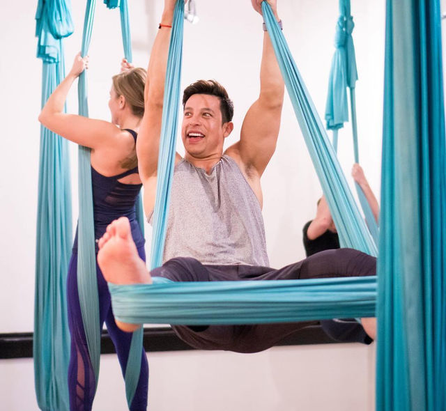Stretch & De-Stress: AIR Aerial Fitness Class with BYOB Option image 4