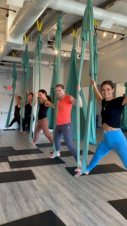 Stretch & De-stress: AIR® Aerial Fitness Class with BYOB Option image 15