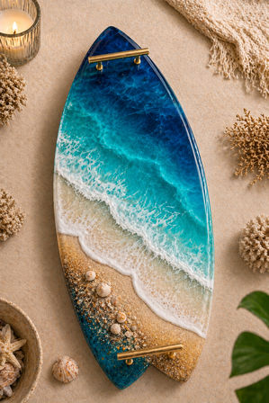 3D Ocean Resin Art Experience - Create Your Own Beach Waves - BYOB image 9