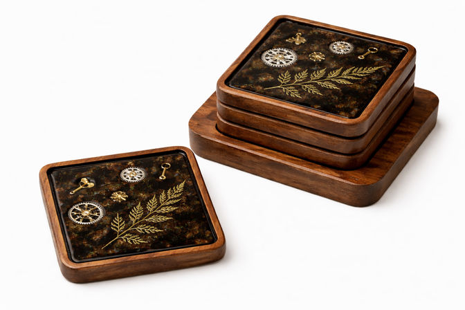 Resin Art Experience: Floral & Steampunk Keepsake Workshop (BYOB) image 18
