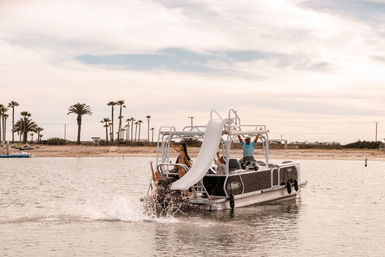 Double-Decker Pontoon with Water Slide, The Ultimate San Diego Bay Party Boat image 5