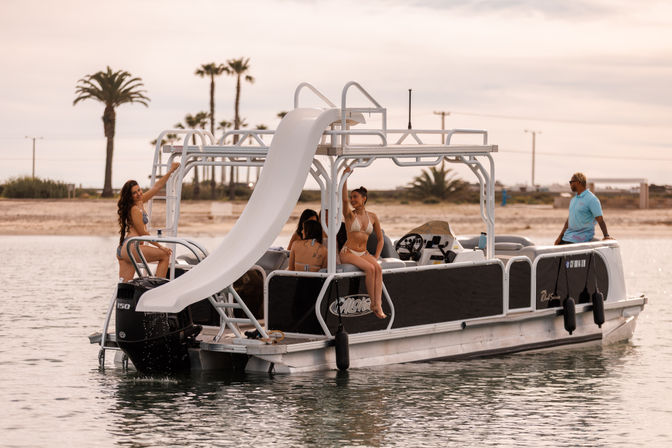Double-Decker Pontoon with Water Slide, The Ultimate San Diego Bay Party Boat image 3