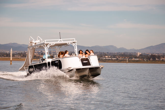 Double-Decker Pontoon with Water Slide, The Ultimate San Diego Bay Party Boat image 7