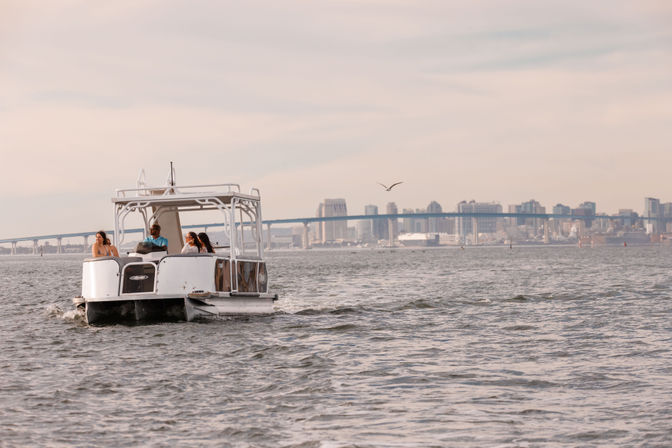 Double-Decker Pontoon with Water Slide, The Ultimate San Diego Bay Party Boat image 9