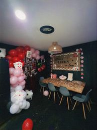 Custom In-Room Bachelorette Decor Setup Las Vegas image 5