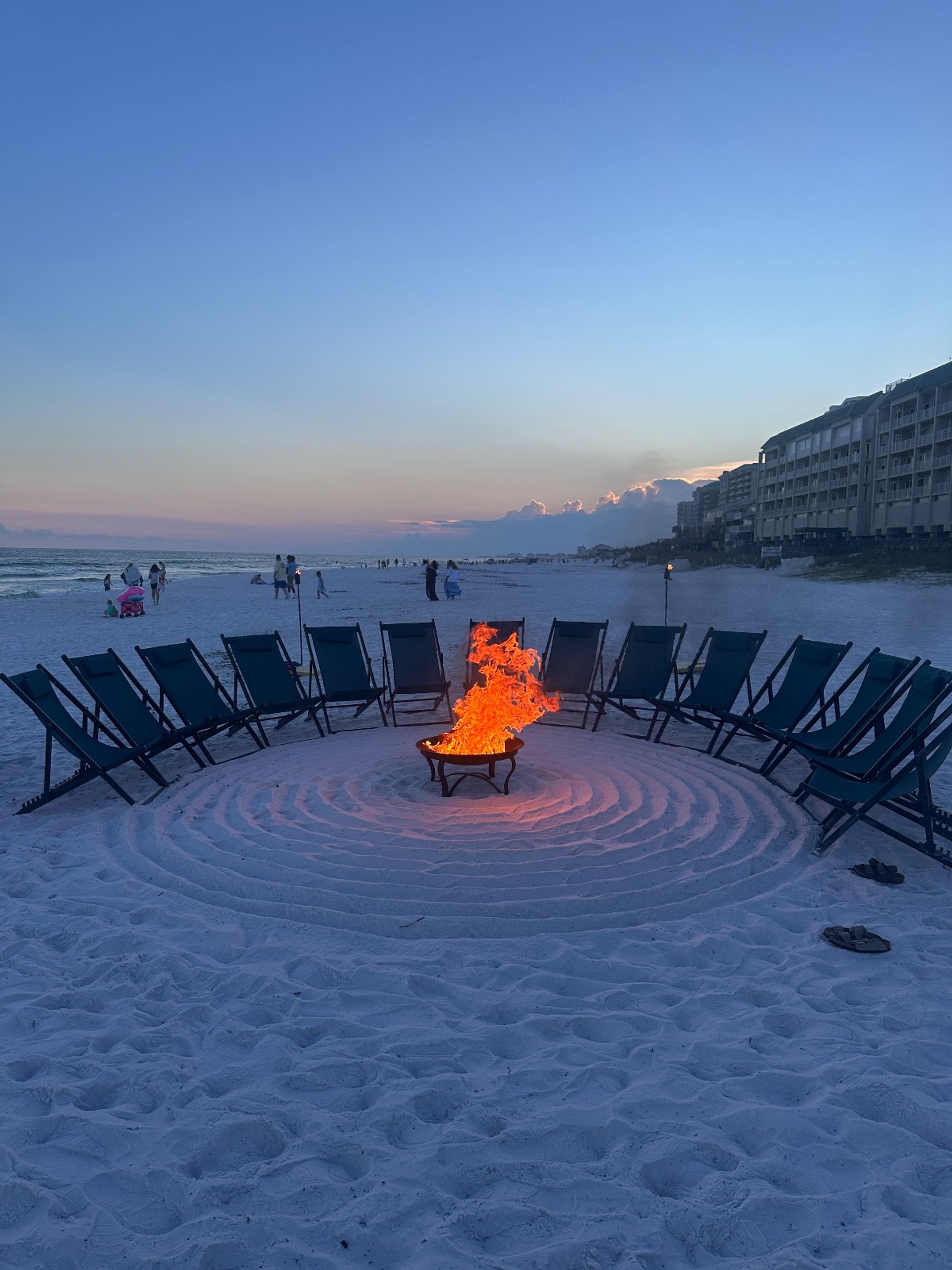 Good Vibes Beach Bonfire with S'mores and Professional Setup, Custom Message in the Sand, Up to 15 Guests image 1