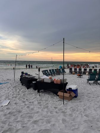 Great Vibes Beach Bonfire for the Ultimate Experience, Professional Setup and Breakdown, Optional LED Lighting Package, Up to 25 Guests image 2