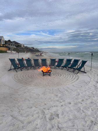 Chill Vibes Beach Bonfire for 8 Private Beach Sunset Experience with S'mores image 10